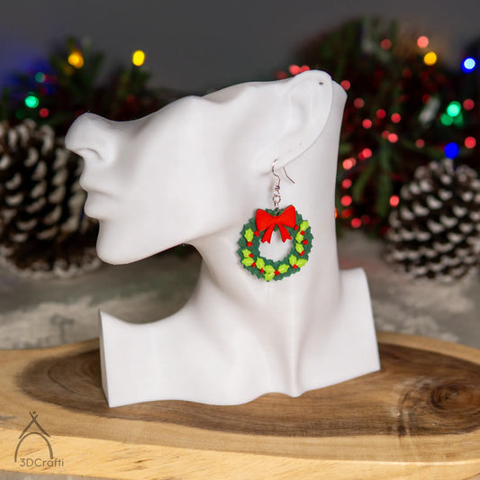 Pendiente corona navidad