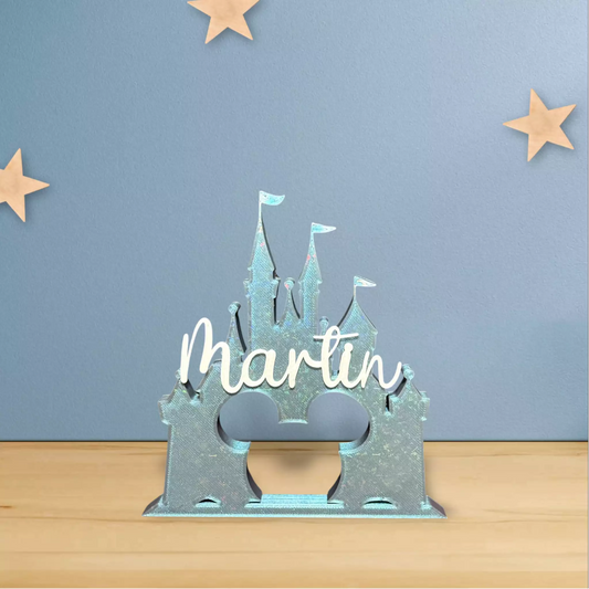 Castillo Disney personalizado azul